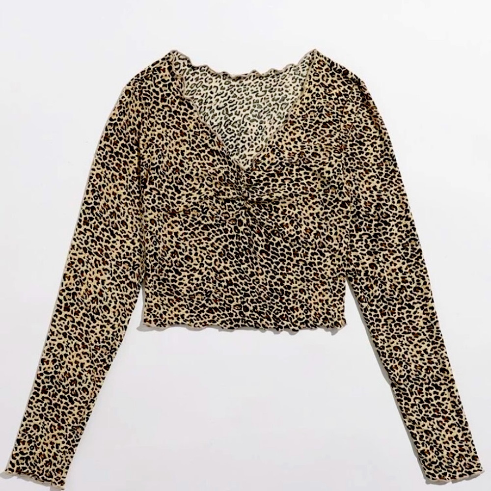 Leopard long sleeve shirt
